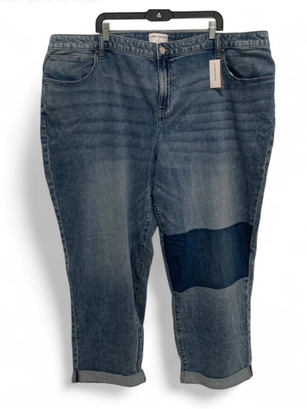 NWT Lane Bryant Mid Rise Boyfriend Dreamfeel Blue Jeans